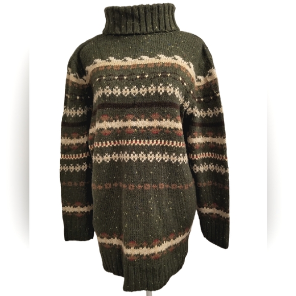 Fashion Bug Sweaters - NWT Vintage 90's Women's Plus Warm/Cozy Outdoorsy Wool Turtleneck Sweater 14/16W